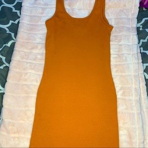 Body-Con Tumeric Colored Dress